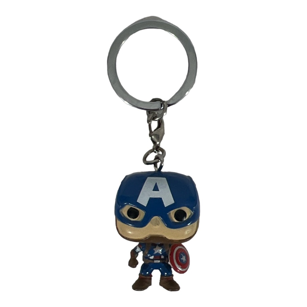 Funko Pocket Pop! Marvel Mystery Captain America Bobblehead Key Chain